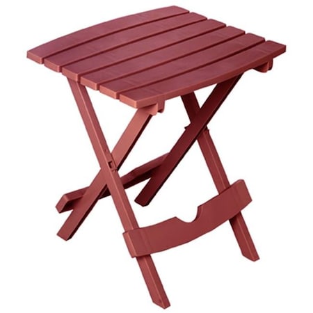 Adams Adams 8500-95-3731 Merlot Quik Fold Portable Resin Side Table 199255